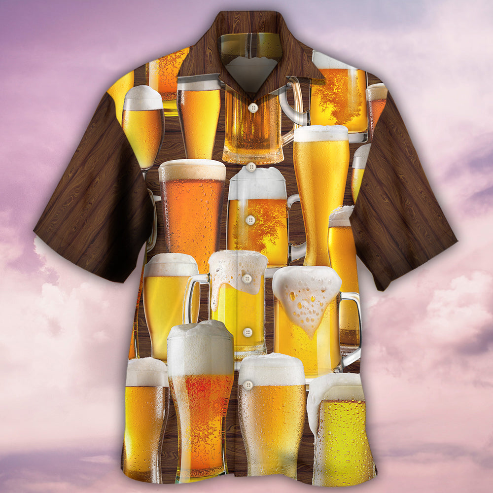 Beer It's Time For Beer - Hawaiian Shirt - Reefox