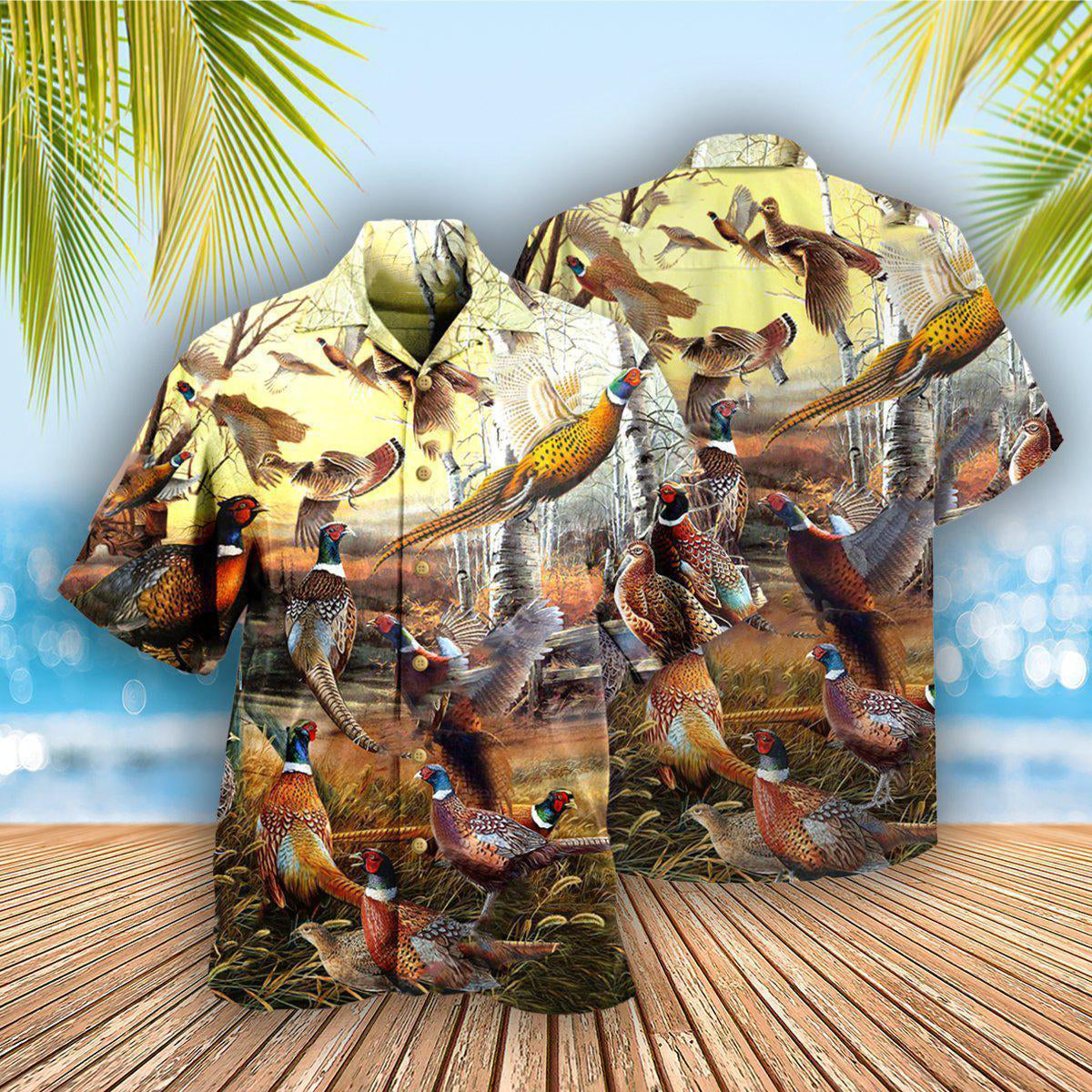 Hunting Animals Its Time For Pheasant Hunting - Hawaiian Shirt - Reefox