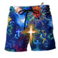 Beach Short / Adults / S Jesus Put God First And Youll Be Last - Beach Short Reefox - Owls Matrix LTD