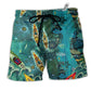 Beach Short / Adults / S Kayaking I'd Rather Be Kayaking - Beach Short Reefox - Owls Matrix LTD