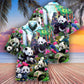 Panda Keep Calm And Hug A Panda - Hawaiian Shirt - Reefox