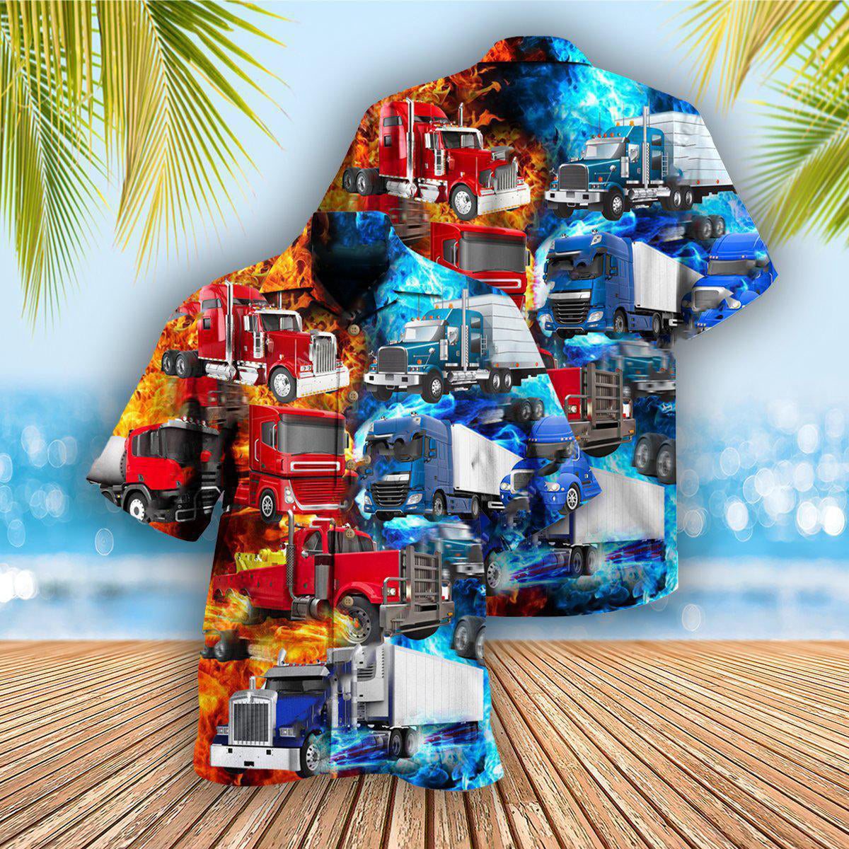 Truck Keep On Trucking Driver Cool and Hot - Hawaiian Shirt - Reefox