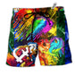 Beach Short / Adults / S LGBT Dragon Love Life Color - Beach Short Reefox - Owls Matrix LTD