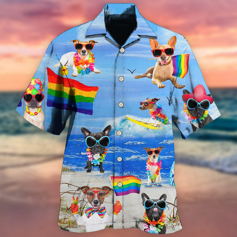 LGBT Jack Russell Terrier Cool - Hawaiian Shirt - Reefox