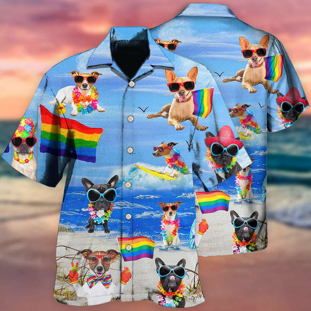 LGBT Jack Russell Terrier Cool - Hawaiian Shirt - Reefox