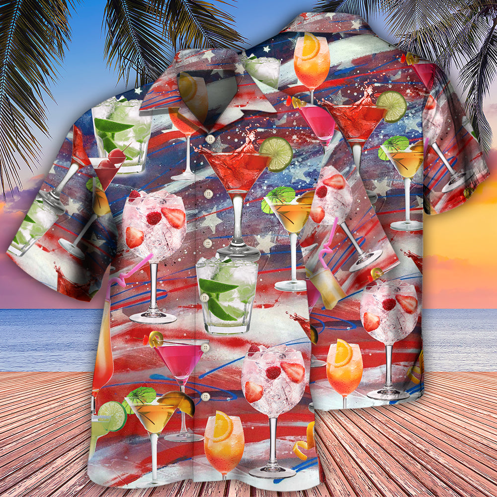 Cocktail Independence Day Let's Drink Cocktail On This Day - Hawaiian Shirt - Reefox