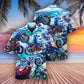 Motorcycle Let's Take A Ride To The Beach Blue Style - Hawaiian Shirt - Reefox