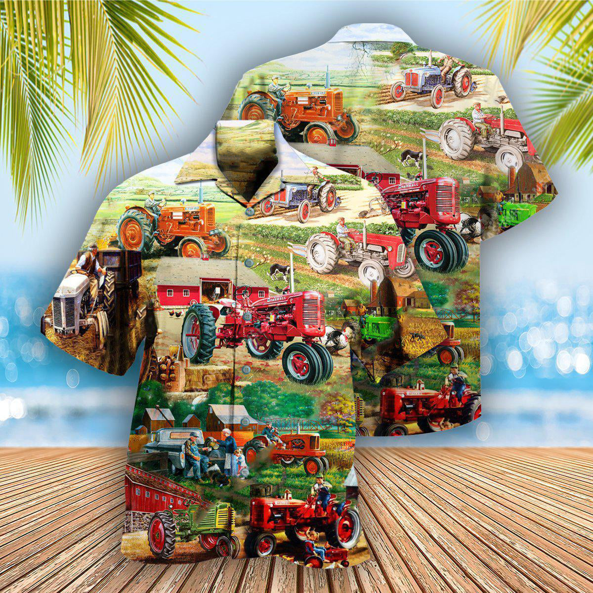 Tractor Life Is Better On Papa's - Hawaiian Shirt - Reefox