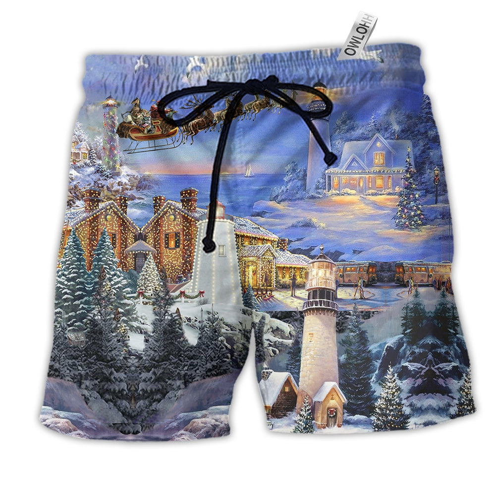 Beach Short / Adults / S Lighthouse Love The Magical - Beach Short Reefox - Owls Matrix LTD