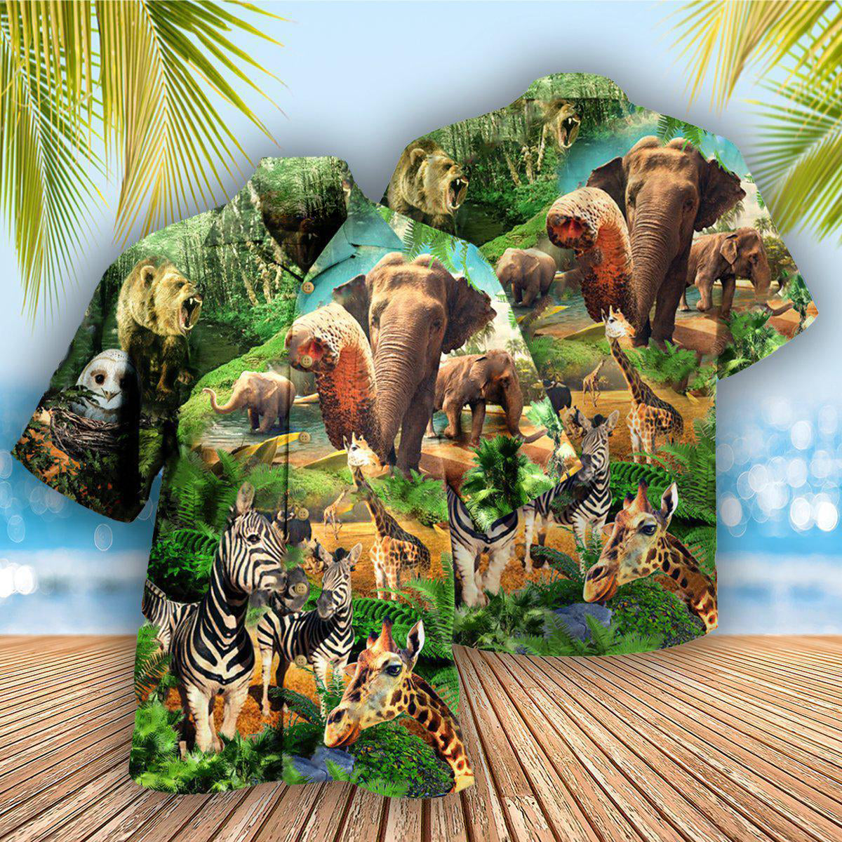 Animals Love And Conserve Our Wildlife and Diversity - Hawaiian Shirt - Reefox