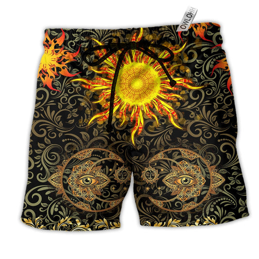Beach Short / Adults / S Mandala Nothing Is More Amazing Than The Sun Hot Sun - Beach Short Reefox - Owls Matrix LTD