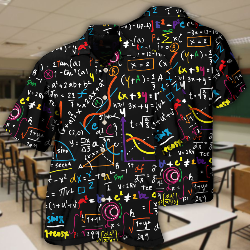 Math Basic Mathematics Style - Hawaiian Shirt - Reefox