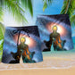 Yoga Meditation Large Galaxy - Beach Short Reefox - Owls Matrix LTD