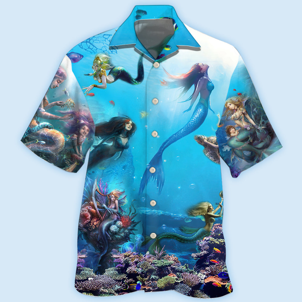 Mermaid Ocean Life - Hawaiian Shirt - Reefox