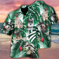 Schnauzer Miniature Tropical Leaf - Hawaiian Shirt - Reefox