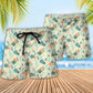 DnD Dice Plants Pattern - Beach Short Reefox