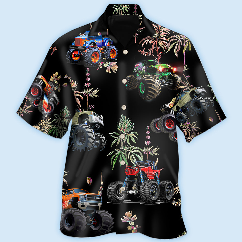 Monster Truck Style Flower - Hawaiian shirt - Reefox