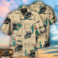 Motorcycle On The Desert Cactus Custom Photo - Hawaiian Shirt - Reefox