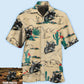 Motorcycle On The Desert Cactus Custom Photo - Hawaiian Shirt - Reefox