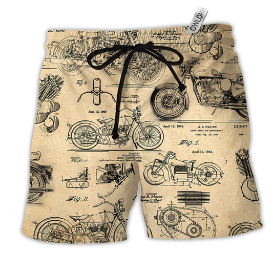 Beach Short / Adults / S Motorcycle Finding Original Motorcycles - Beach Short Reefox - Owls Matrix LTD