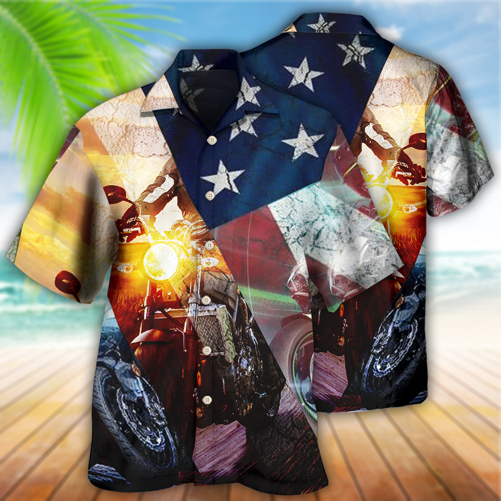 Motorcycle Independence Day America - Hawaiian Shirt - Reefox
