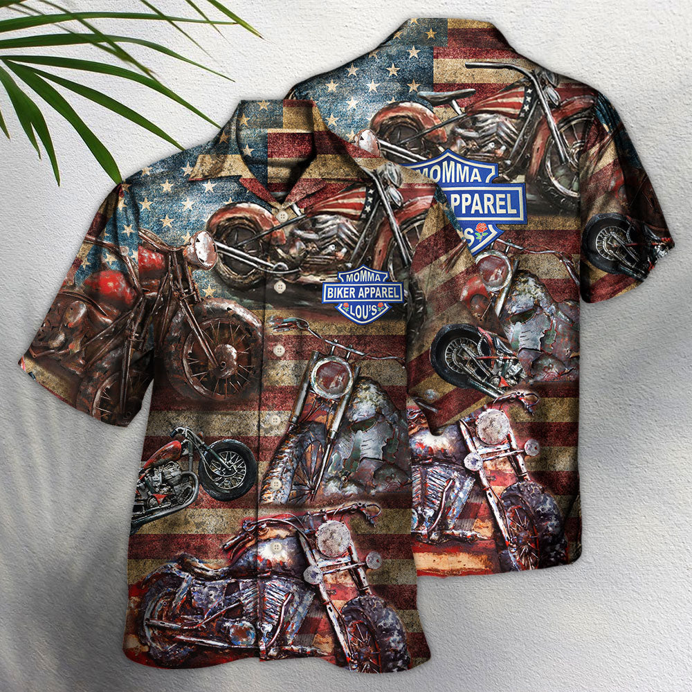 Hawaiian Shirt / Adults / S Motorcycle No Plans No Maps America Style - Hawaiian Shirt - Reefox