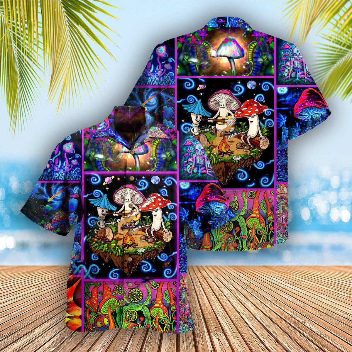 Mushroom Into The Woods I Go To Lose My Mind And Find My Soul - Hawaiian Shirt - Reefox