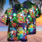Guitar Music Santa So High Christmas - Hawaiian Shirt - Reefox