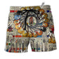 Beach Short / Adults / S Music And Electric Guitar Style - Beach Short Reefox - Owls Matrix LTD