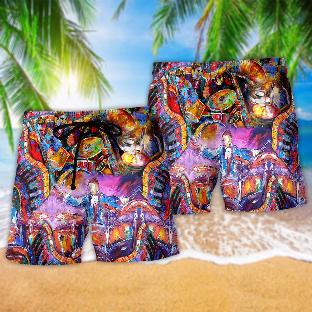 Music Drums Kill The Silient - Beach Short Reefox - Owls Matrix LTD