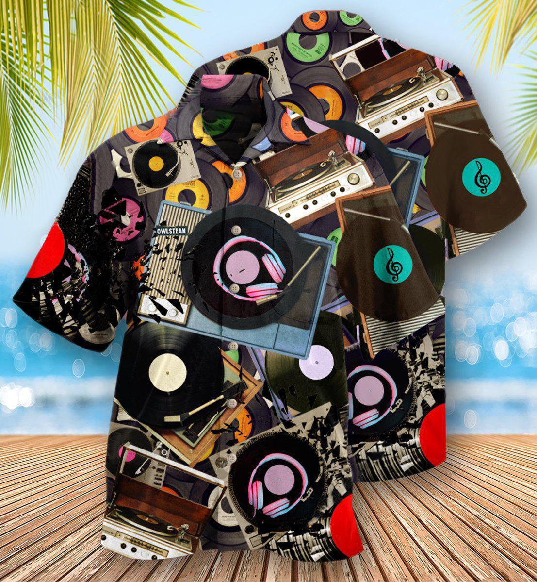 Music Every Sha-la-la Melody On Record Players - Hawaiian Shirt - Reefox