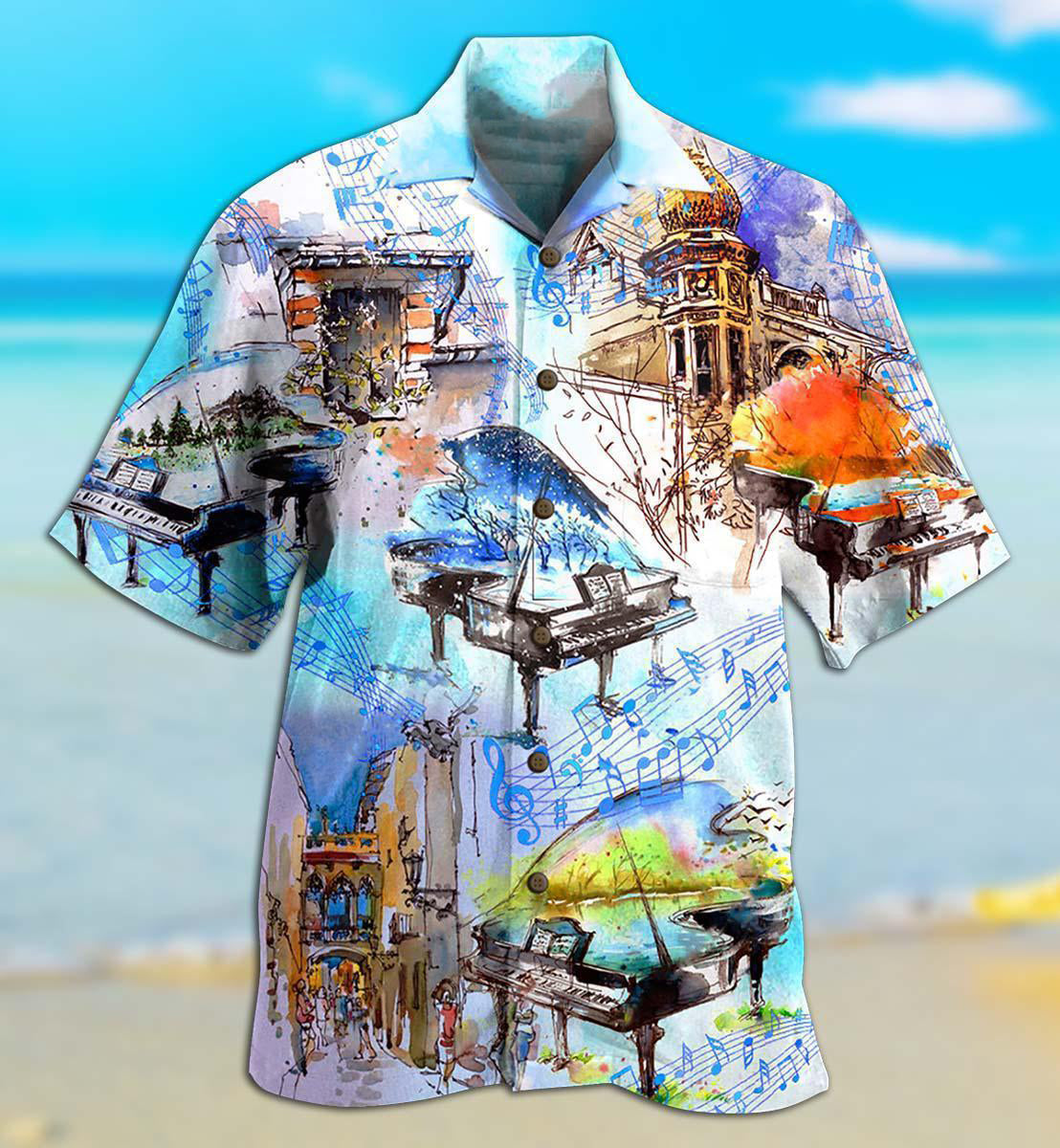 Music Fly Everywhere Of The World - Hawaiian Shirt - Reefox