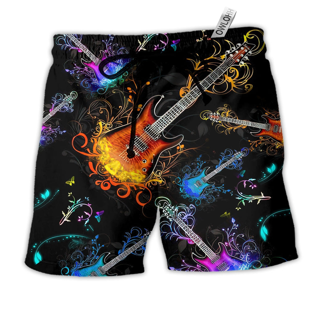 Beach Short / Adults / S Music Gowhere The Guitar Takes You - Beach Short Reefox - Owls Matrix LTD