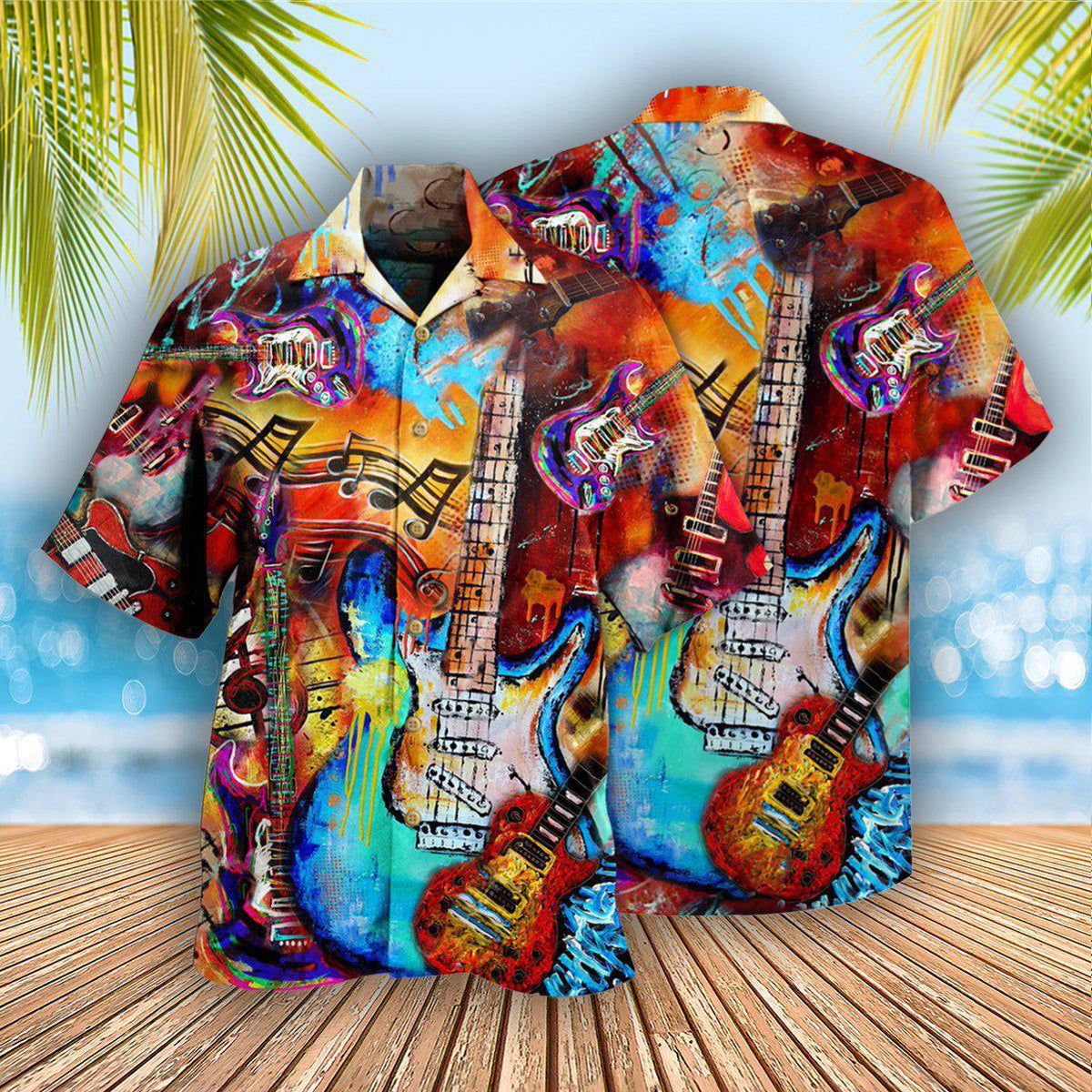 Guitar Music Guitar Go Where - Hawaiian Shirt - Reefox