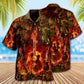 Guitar Music Guitar Where Words Fail Music Speak Flaming - Hawaiian Shirt - Reefox
