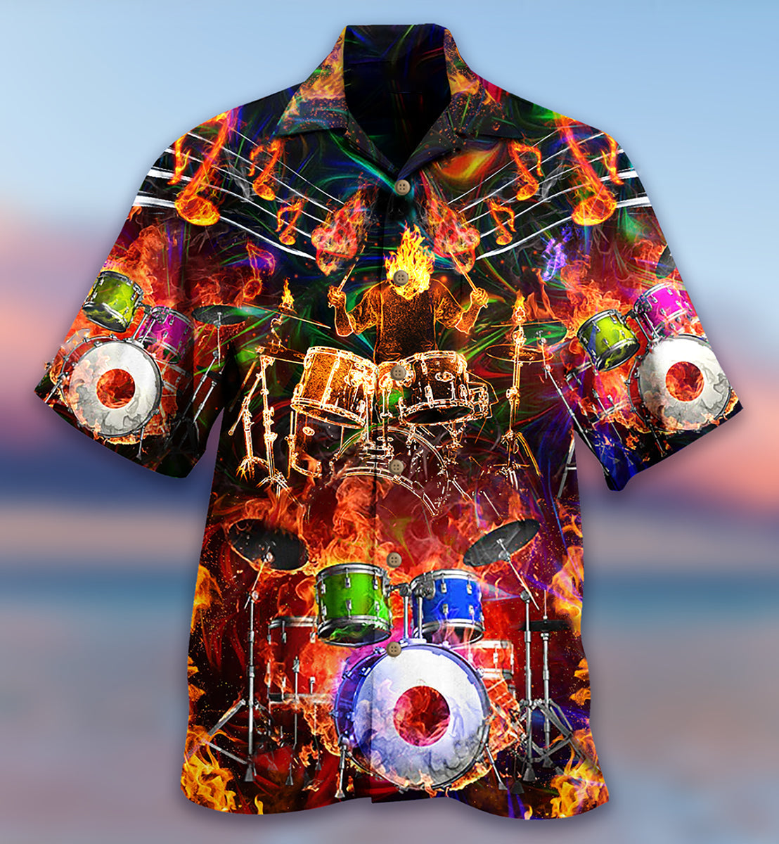 Drum Music Is My Life My Soul - Hawaiian Shirt - Reefox