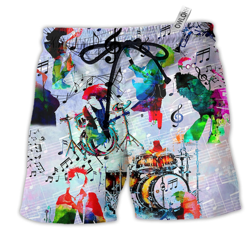 Beach Short / Adults / S Music It's More Than Music To Us - Beach Short Reefox - Owls Matrix LTD