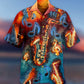 Saxophone Music Love It Red Black Blue - Hawaiian Shirt - Reefox