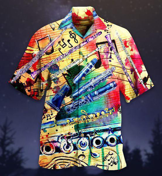 Flute Music Love Life Style So Cool - Hawaiian Shirt - Reefox