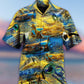 Saxophone Music Love Peace Life Yellow - Hawaiian Shirt - Reefox