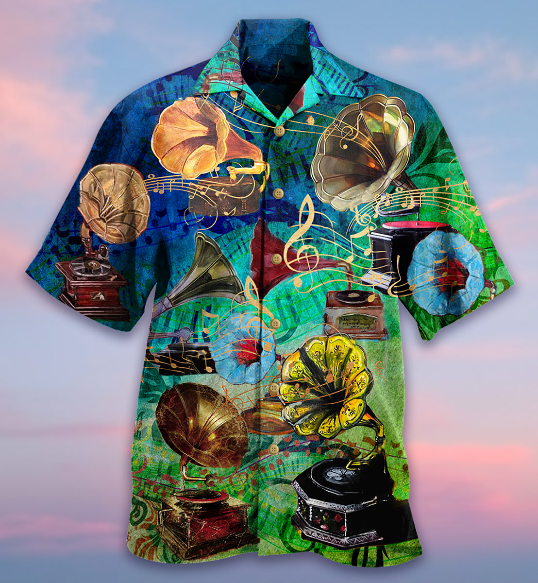 Gramophone Music My Life - Hawaiian Shirt - Reefox