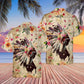 Native Girl Flowers Floral - Hawaiian Shirt - Reefox