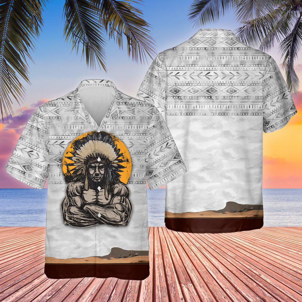 Native Human Stronger Angry Cool - Hawaiian Shirt - Reefox