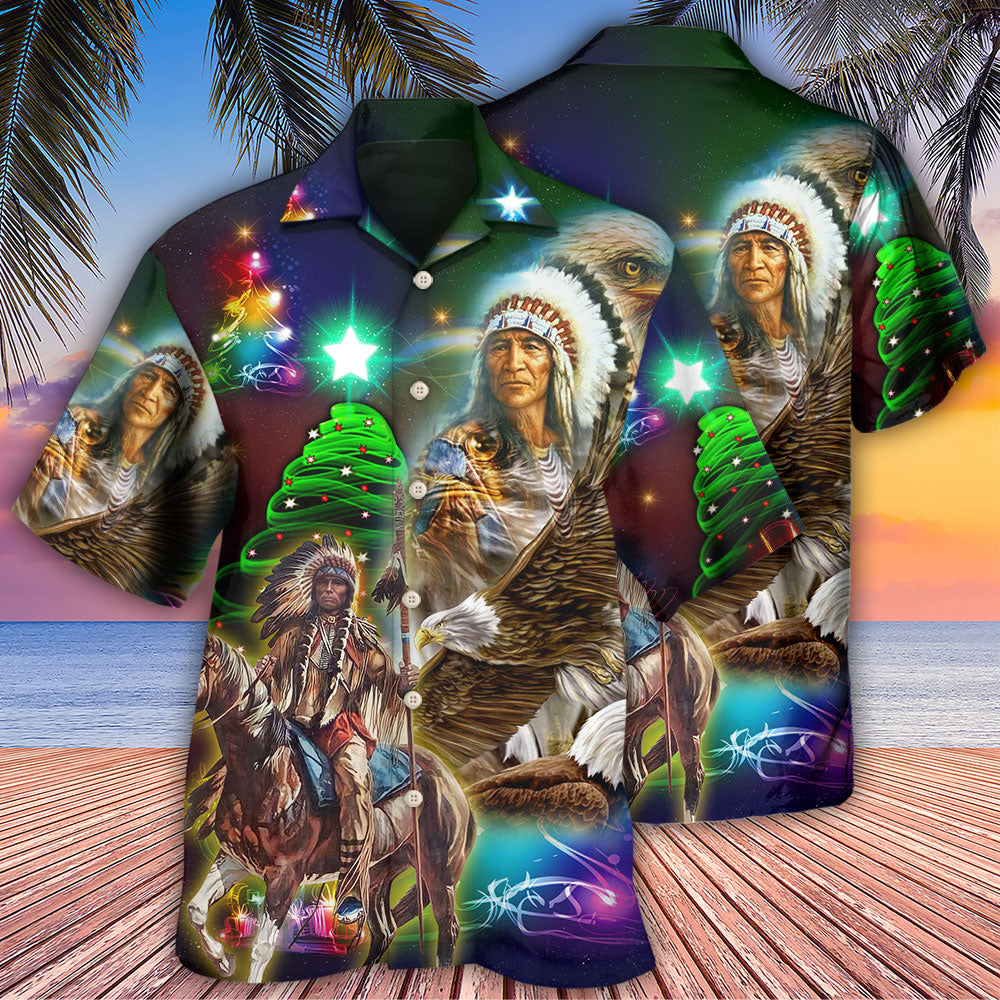Native Old Man Christmas - Hawaiian Shirt - Reefox