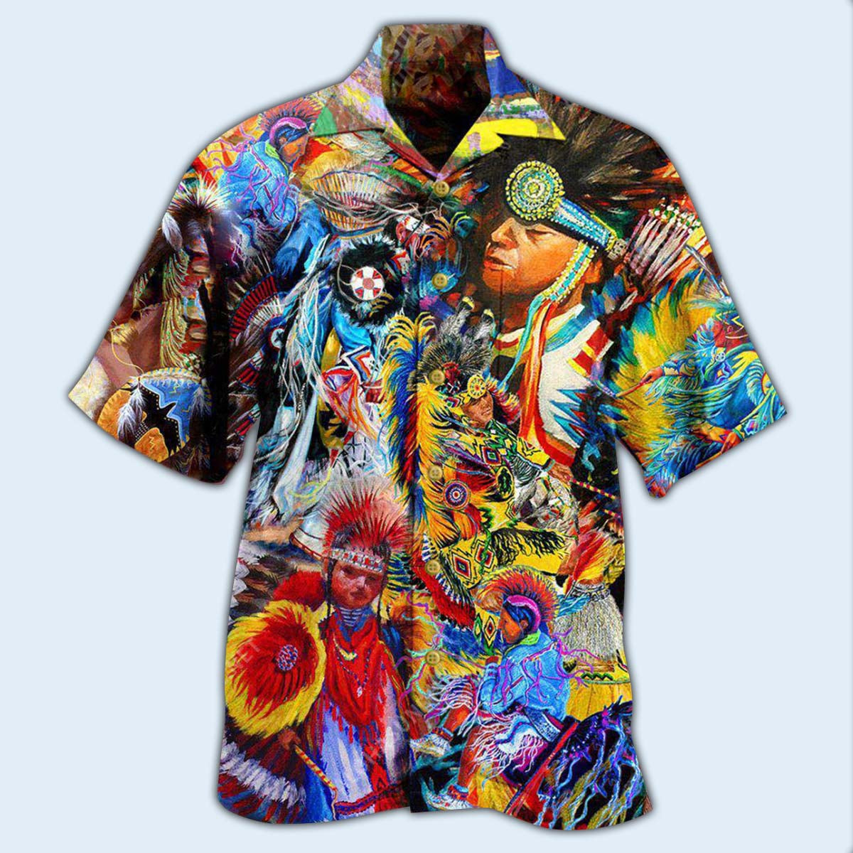 Native American Pow Wow Dancing Cool - Hawaiian Shirt - Reefox