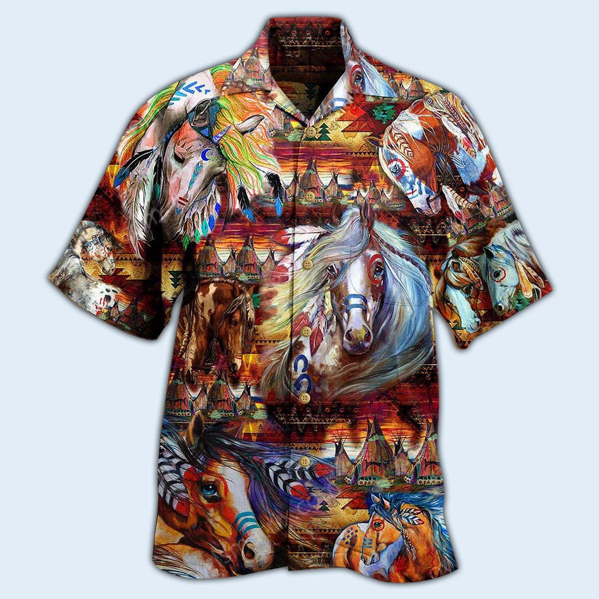 Native Horse Amazing My Soul Cool - Hawaiian Shirt - Reefox