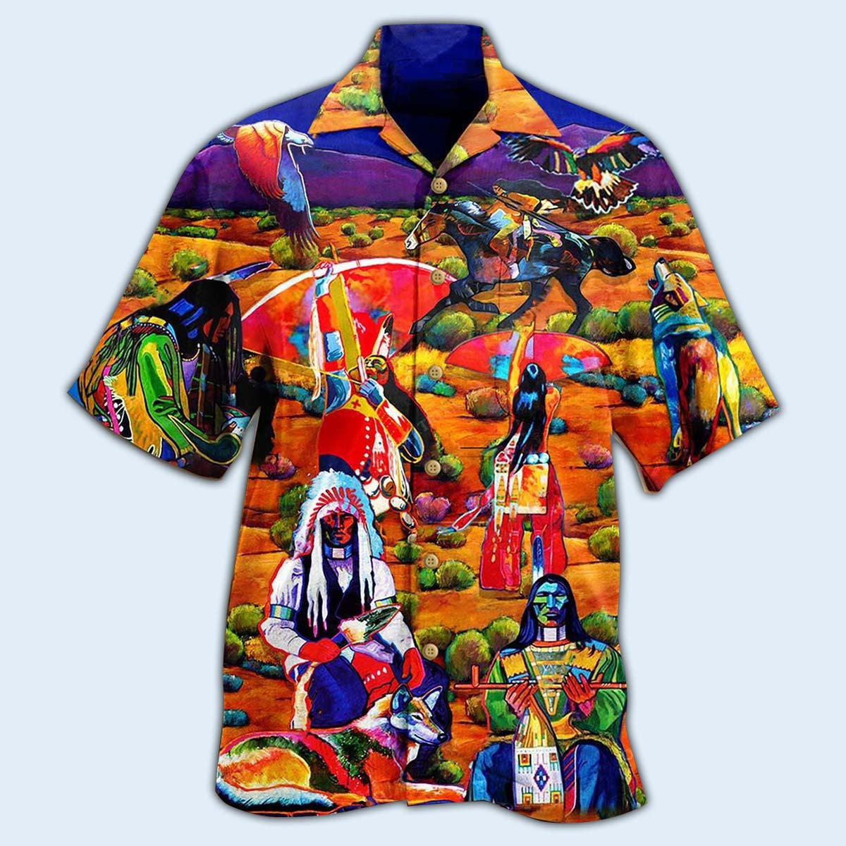 Native Human Love Red - Hawaiian Shirt - Reefox