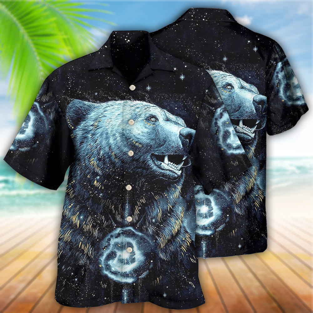 Native Style Love Peace Bear - Hawaiian Shirt - Reefox