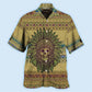Native Skull Style Love Peace Pattern - Hawaiian Shirt - Reefox