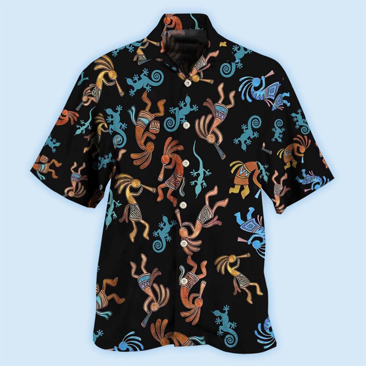 Native Style Love Peace Black Style - Hawaiian Shirt - Reefox